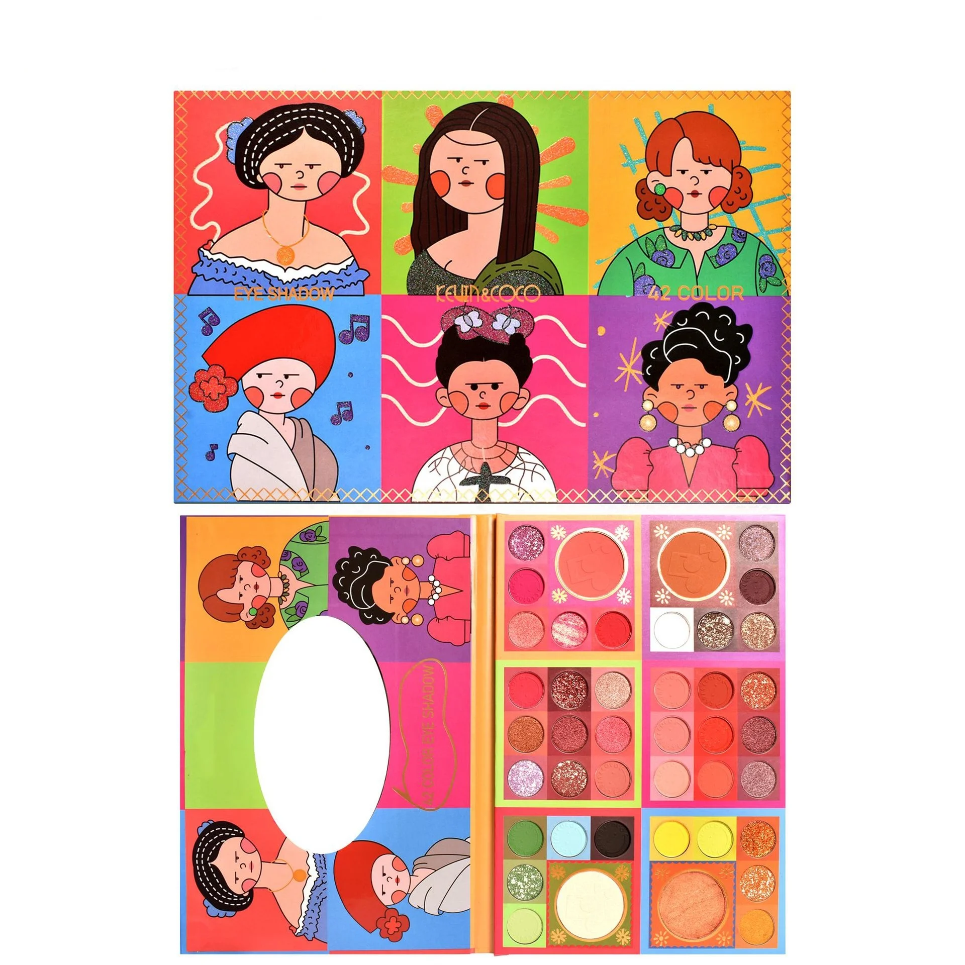 Wholesale Oem Colorful Cosmetic Natural Matte Eyeshadow Palette Private Label Custom 42 Colors Eye Makeup