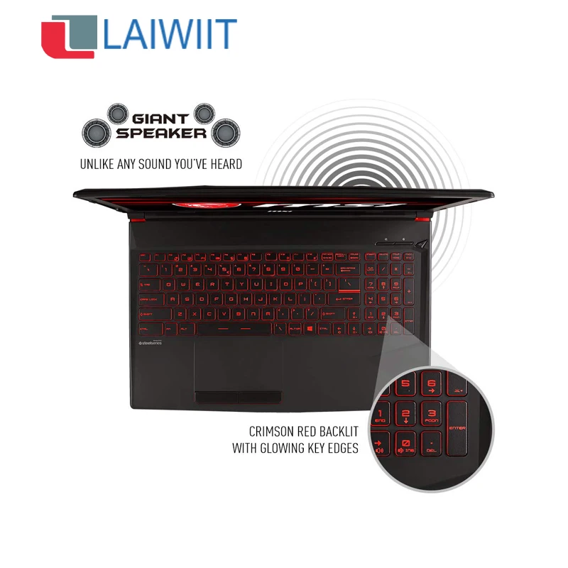  Игровой ноутбук LAIWIIT MSI 15 6 дюйма ГБ графика i7 8-го поколения игровой