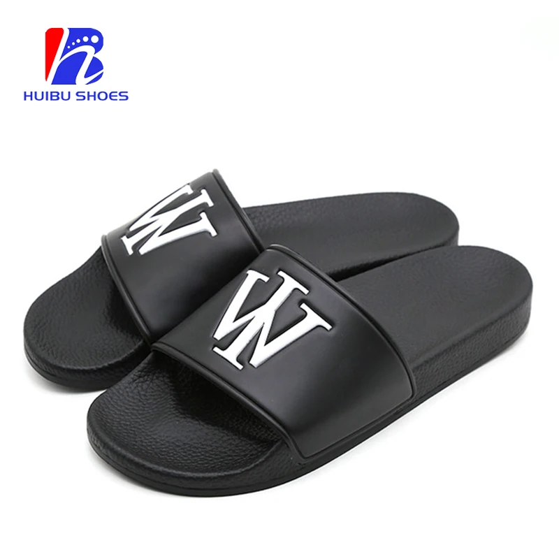 
Wholesale Latest Design Big Size Men Slippers Footwear Logo Custom Embossed Slides 