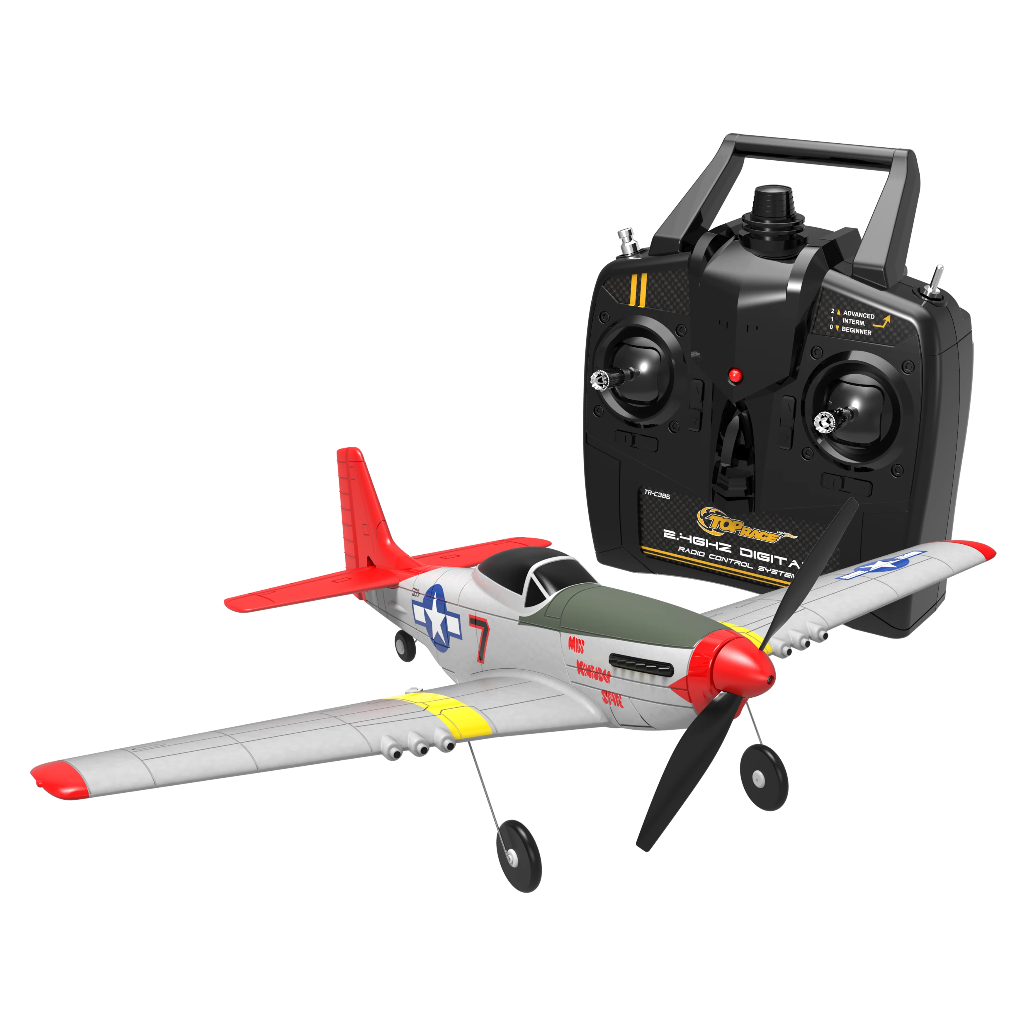 
Mini Airplane Model P51D 400mm RTF Brushed Beginner Park Flyer Epp Foam Radio Remote Control Toys 761-5 EPP 