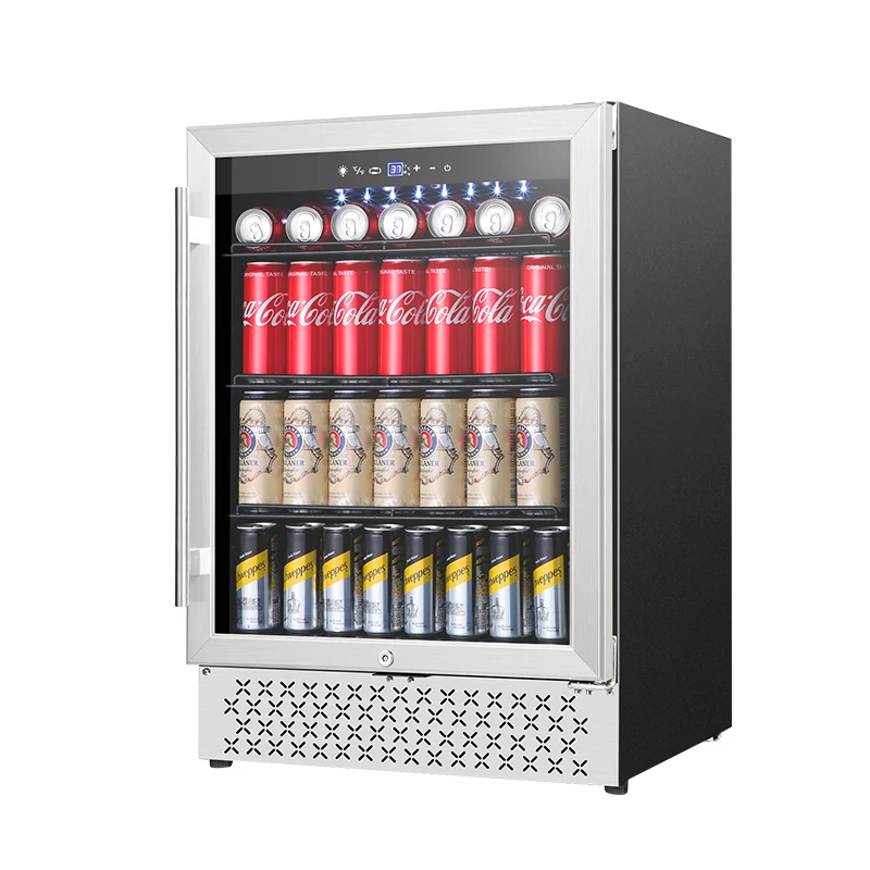 Wholesale Customizable Beverage Cooler Fridge 150L Single-zone Beer Fridge Foam Door Wine and Beverage Coolers