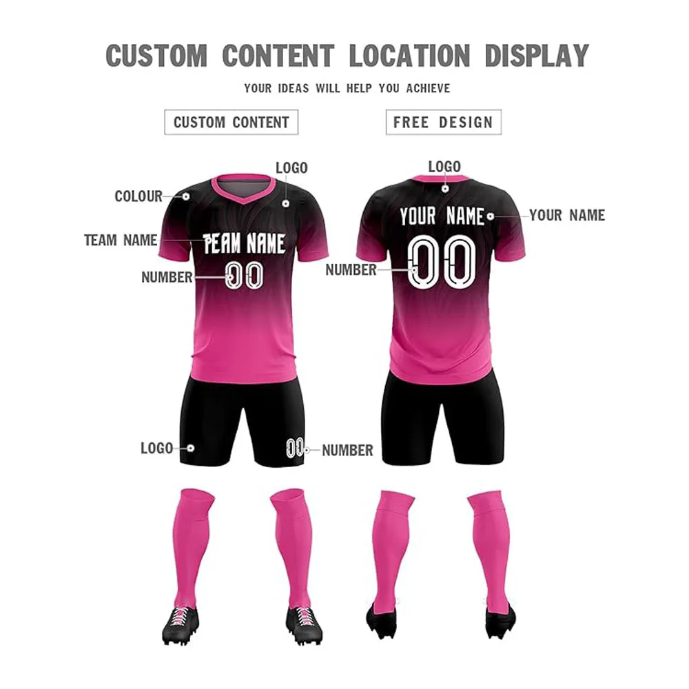 Customization Men Sublimation Team Training Sample Design College Football Wear Custom Training Sport Soccer Uniform