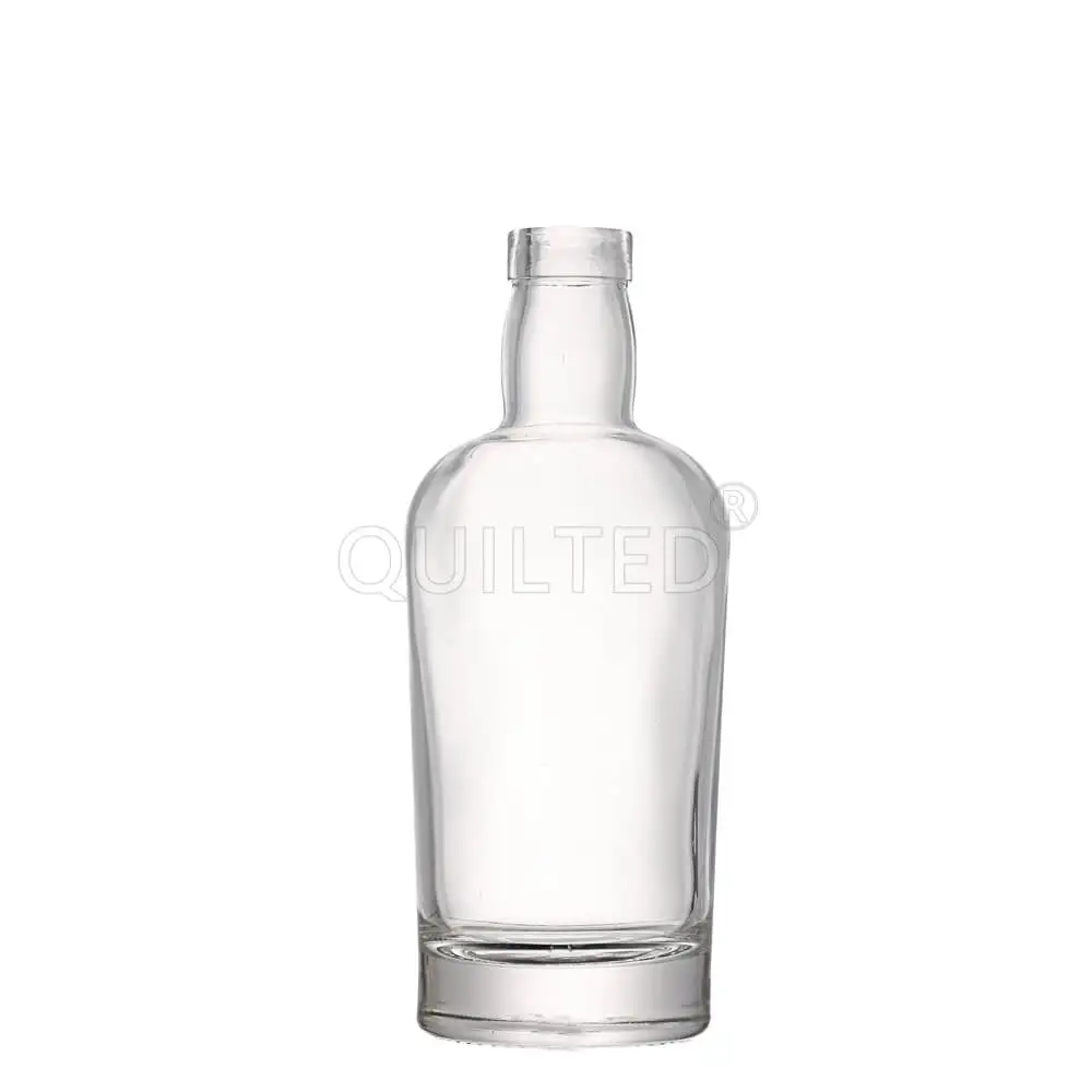 Beautifully Design Glass Bottle Wholesale 700ml Round Shape Glass Spirit Vodka Bottles