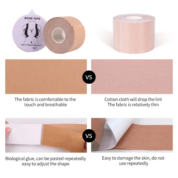 hypollergenic reusable push up medical grade breast tape boob lift tape high quality