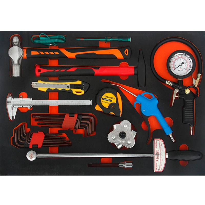 DIY tool trolley cabinet Hydraulic pipe spanner Hexagon socket Hexagonal screwdriver Professional tool set