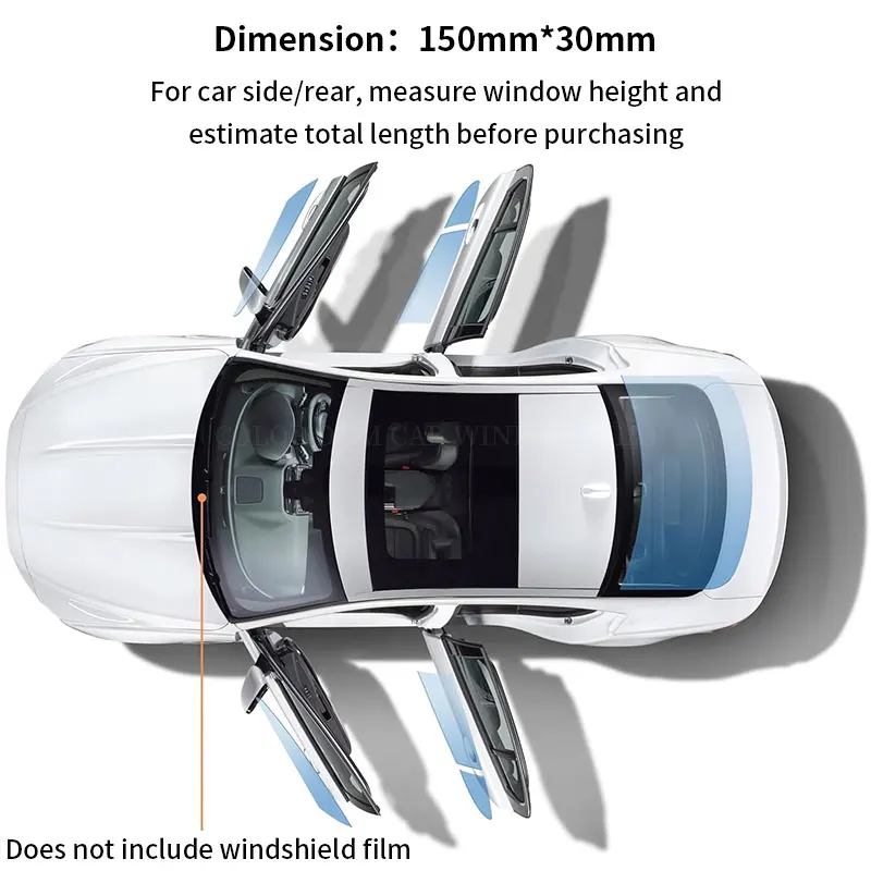 Wrapwiz CR35 Glass Window Solar Control Tint Film Safety Security Window pet Film 1.52*30m car Glass Protective film