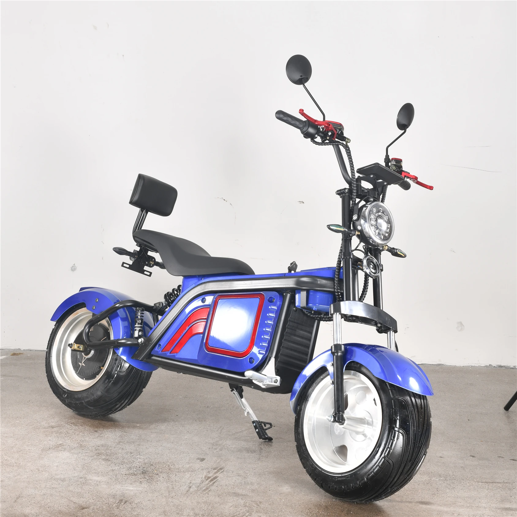 Yidegreen  2000W Urban City Cooling Motorbike Moto Blue Tracker Racer Cycles Electric Motorcycle