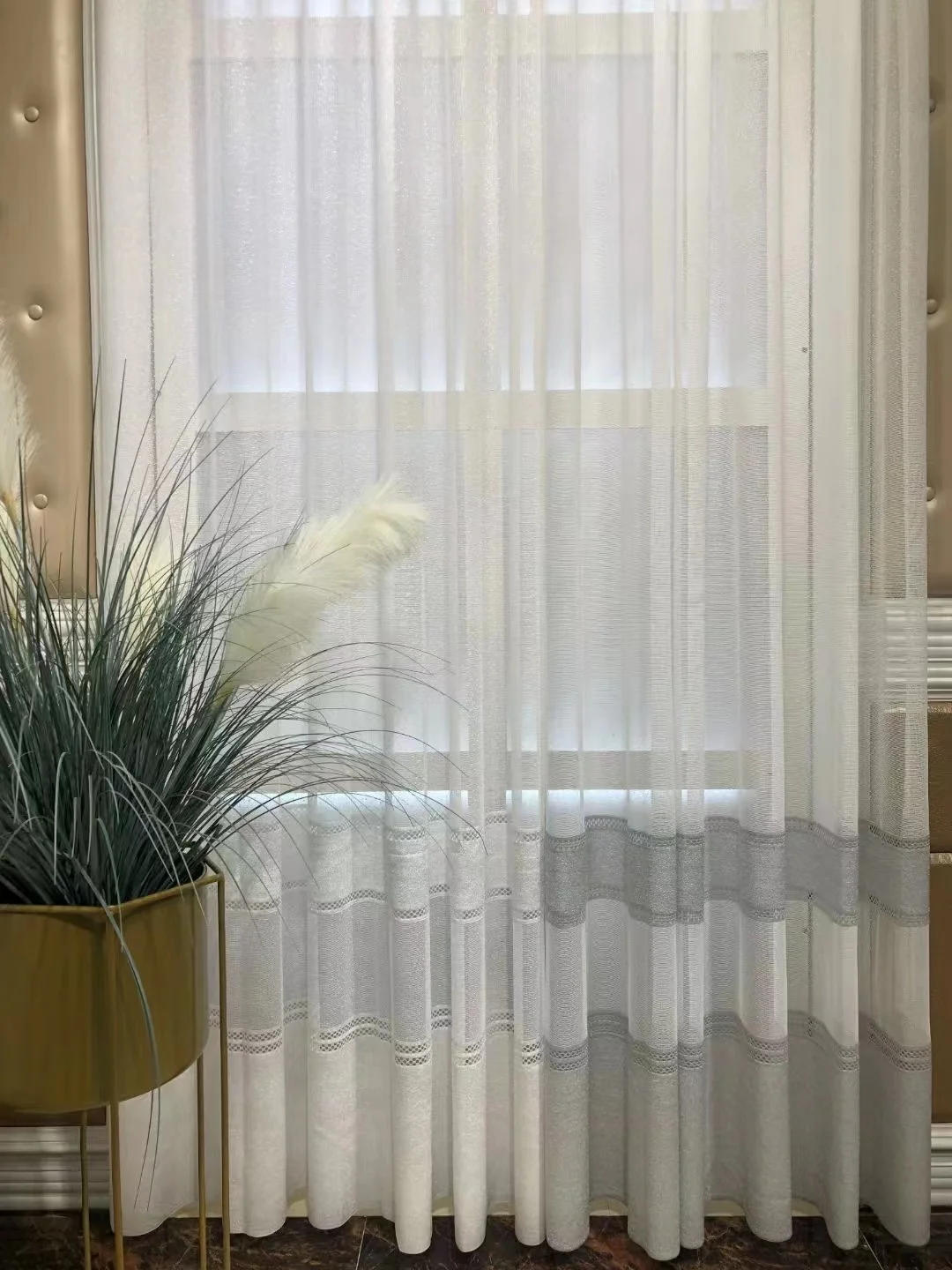 100% Polyester Hot Sale Wholesale Window curtain Jacquard Curtain Fabric sheer fabric