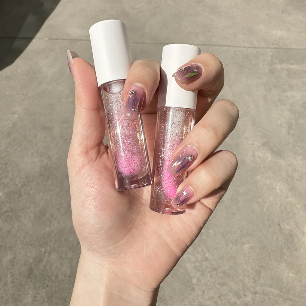 New Color-changing Lip Gloss With 4 Colors Lip Beauty Glossy Plumping Lip Gloss