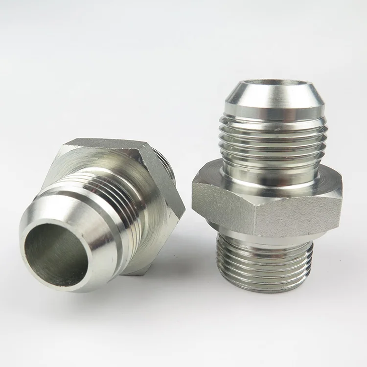 1JG Factory Carbon Steel Hydraulic Oil Pipefitting Straight Transition Joint Customized