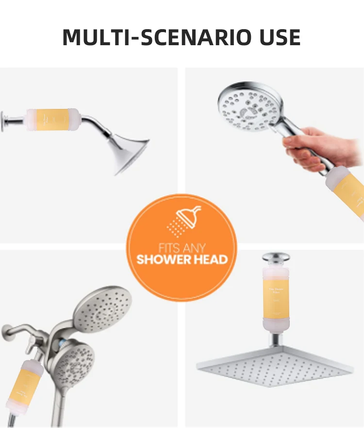 Anti-aging Fragrance Shower Head Filter Vitamin C Skin Care Removing Chlorine For Home Scent SPA Aroma Vitarain Shower Filters