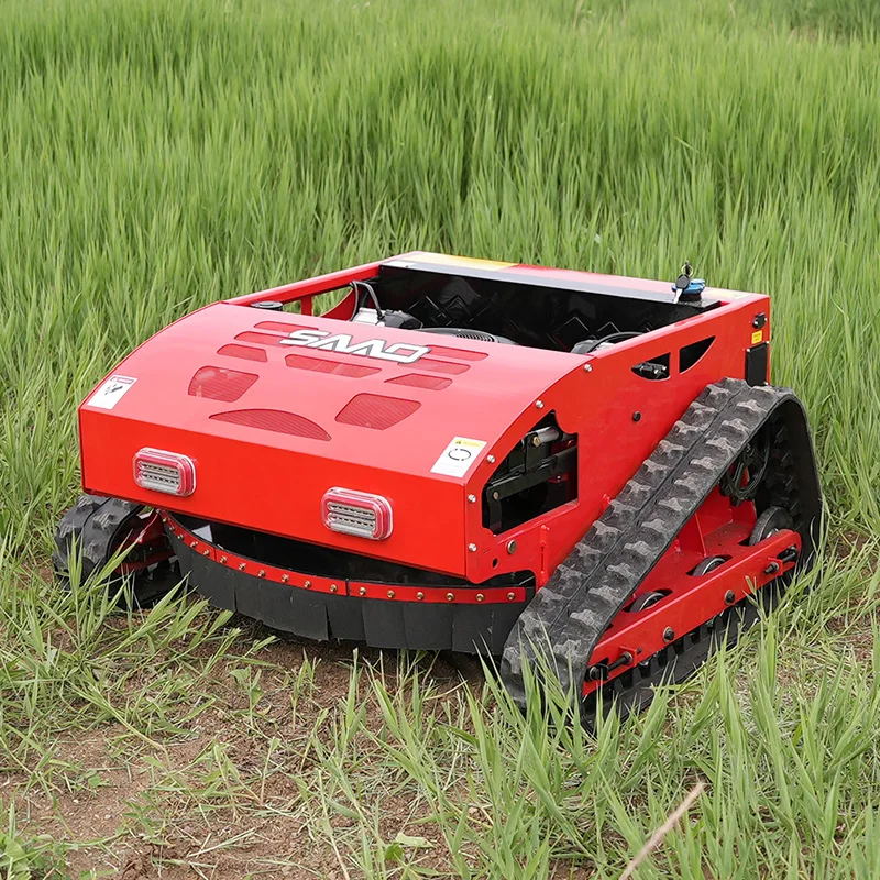 Newly Design Remote Control Multi Purpose Multi-functional Gasoline wheel Crawler Lawn Mower