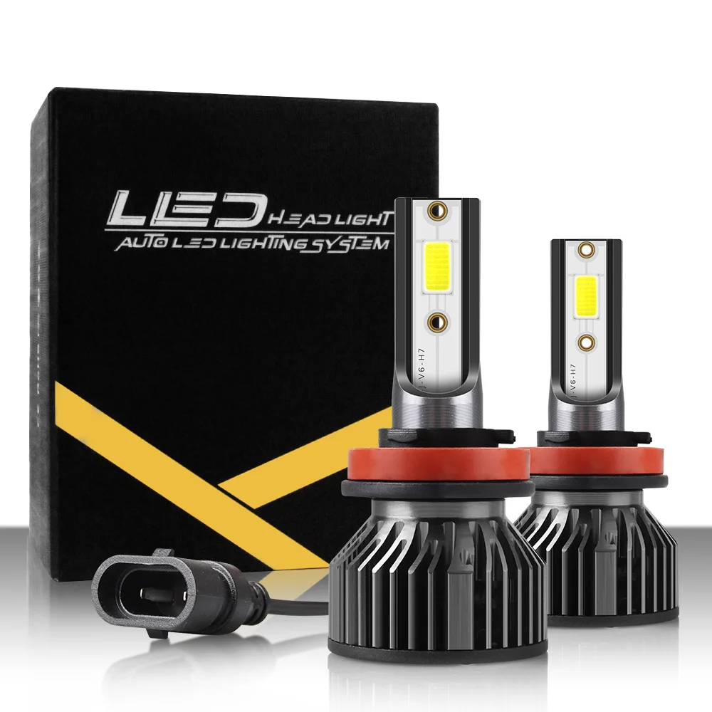 Universal Car Modified LED headlight 38W 6000lm IP6B H1 H3 H4 H7 H9 H11 HB1 HB3 HB5 881 9003 9005 9007 For Auto Lighting System