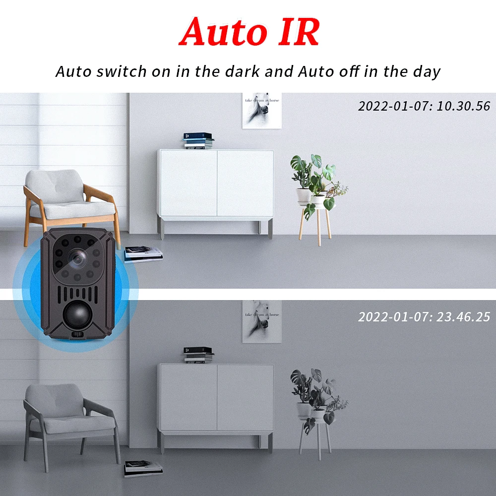 MD31 Mini Camera Body 1080P HD Security Pocket Night Vision Small Camcorder Cars Standby PIR Video Recorder CCTV Camera