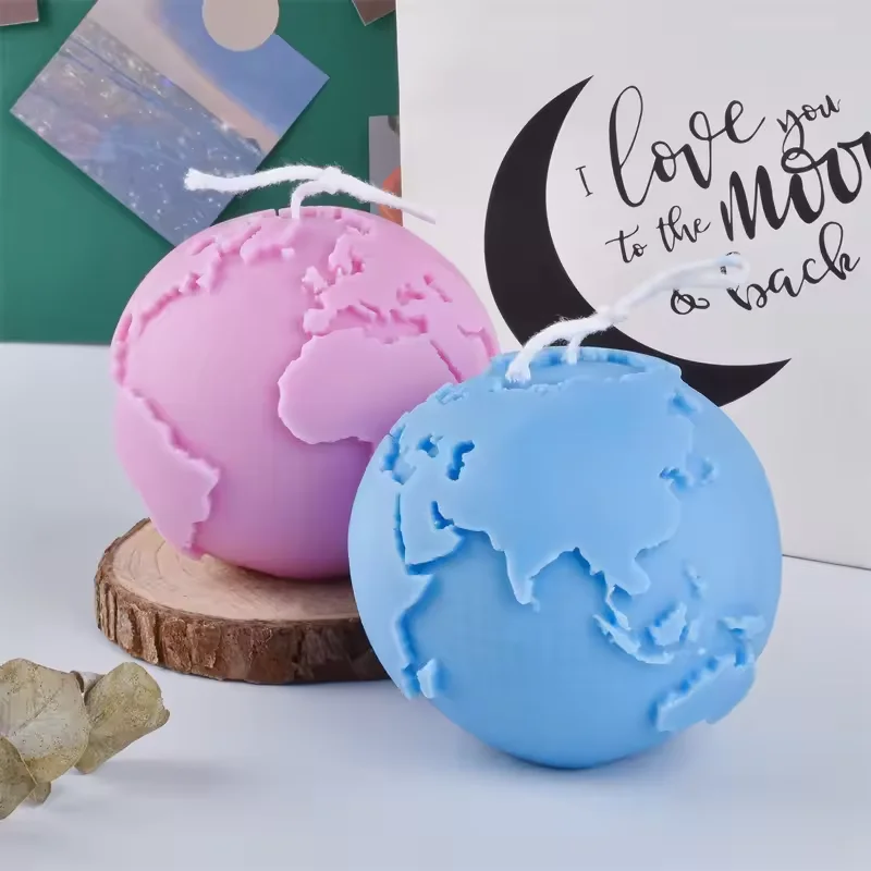 SUXIU OEM Decorate with a Touch of the Globe: Earth Shaped Aromatherapy Candles Earth Shaped Candle