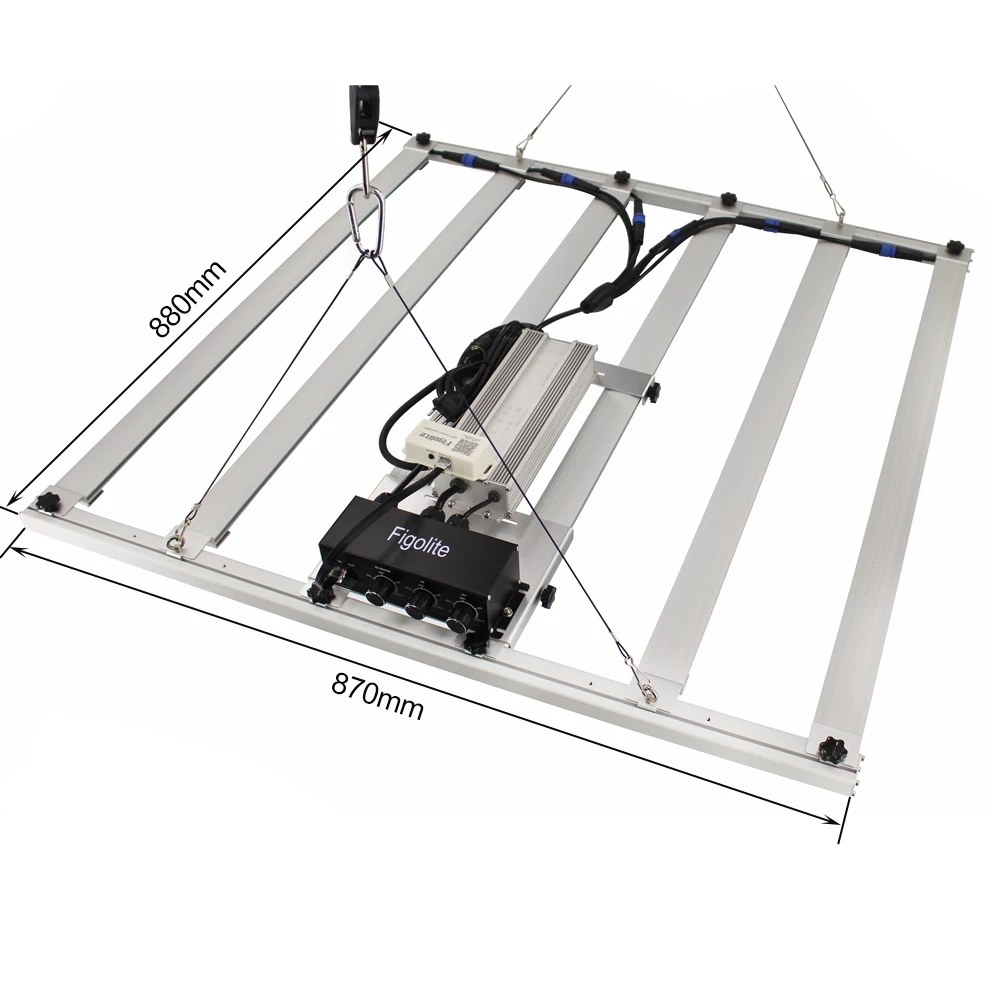 LM301H EVO 480w full spectrum led grow light with dimmer knob UV IR Individual dimming