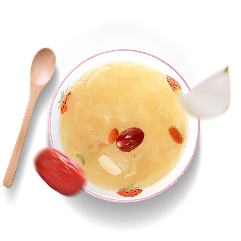 Hot Sell Canned Stewed Fresh White Fungus With Lily Bulbs Canned Fruit Series