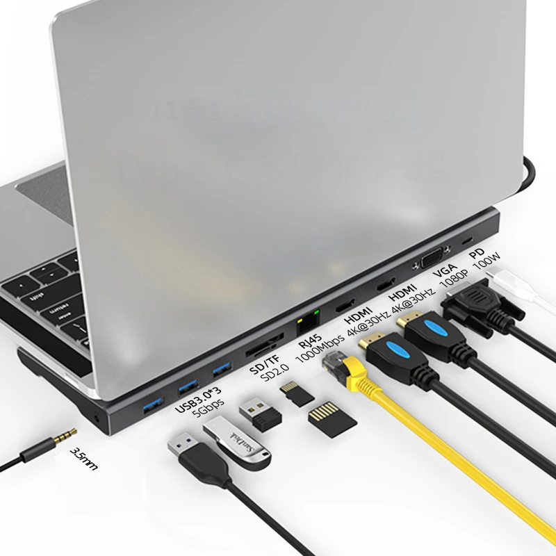 WISTAR USB C Hub Collection Multiport Type C Adapter USB C Dock USB 3.0 Hub Type C Docking Station