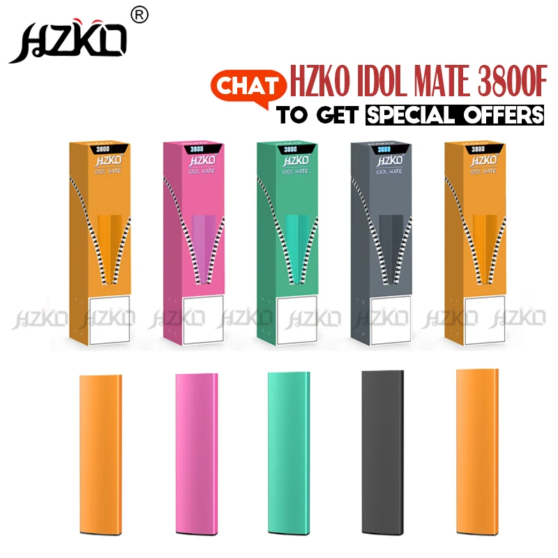 Новое поступление Лидер продаж 100% оригинальный HZKO IDOL MATE 3800F разные цвета Boz Быстрая доставка VS Max Cuvie Plus XXL King