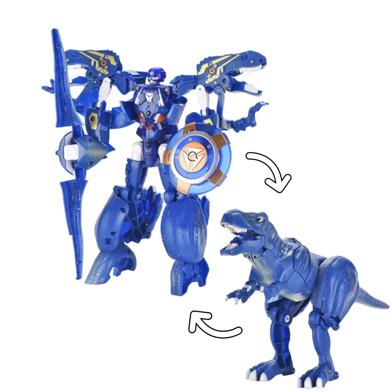 Movable Joints High Flexible Transformable Dinosaur Deformation Robot Toys With Flashing Music