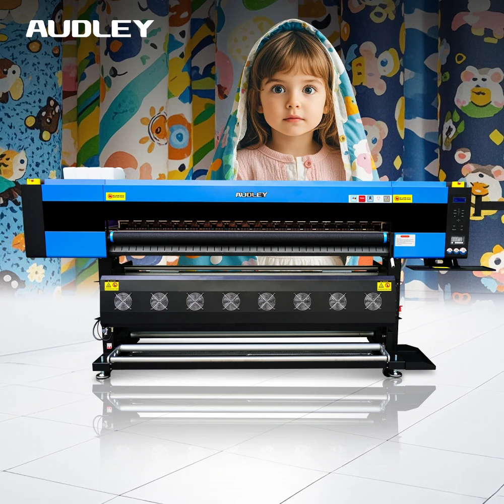 Audley i3200 высокая скорость 1 9 м автоматический струйный принтер текстильная печатная сублимационная машина