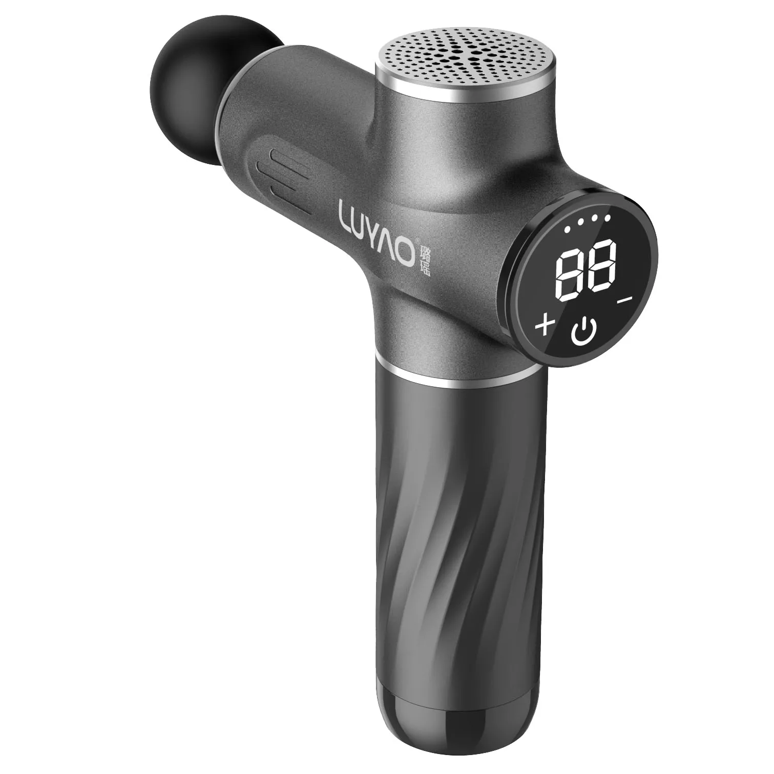 LUYAO 677A Dropshipping Portable Body Gun Massager Sports Professional Percussion OEM Muscle Vibrated Massage Gun