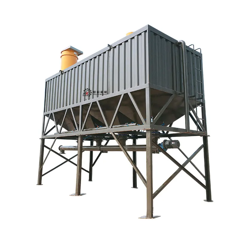 Factory horizontal cement silo 50/60/80/100 foundation free cement tank mixing station, fly ash storage silo mobile station