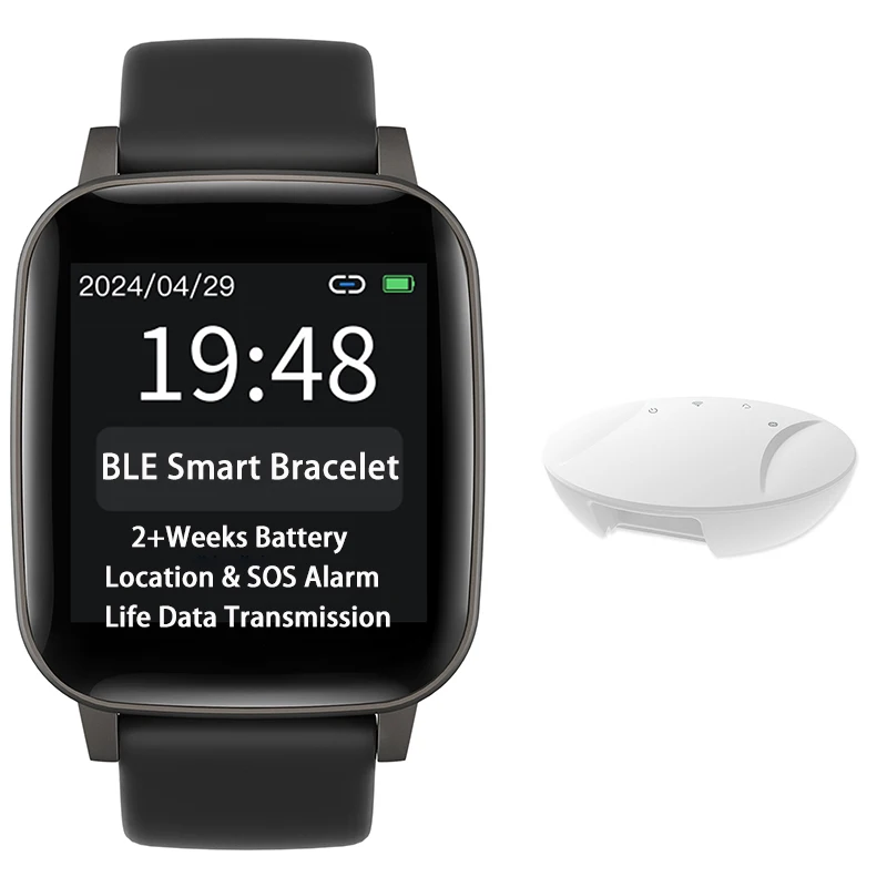 Custom Bluetooth Gateway SOS Life Data Broadcast Smart Location BLE Bracelet Watch