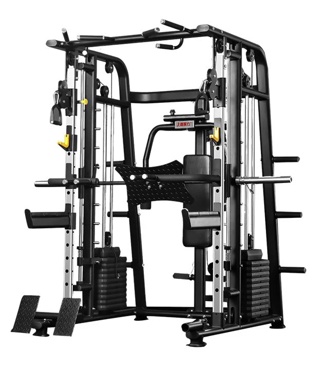 
Hot Sale New Design Professional Multi Gym Equipment Smith Machine with Leg Raiser Machine Gym Smith Machine 