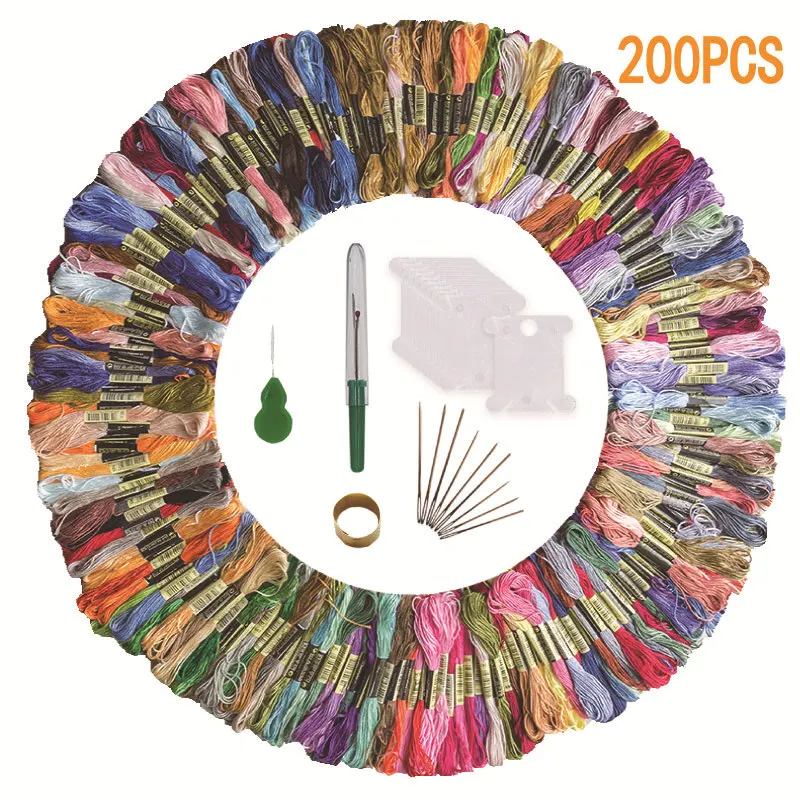 DIY embroidery thread 447 colors cross stitch thread chopping embroidery, poking and playing cross stitch thread
