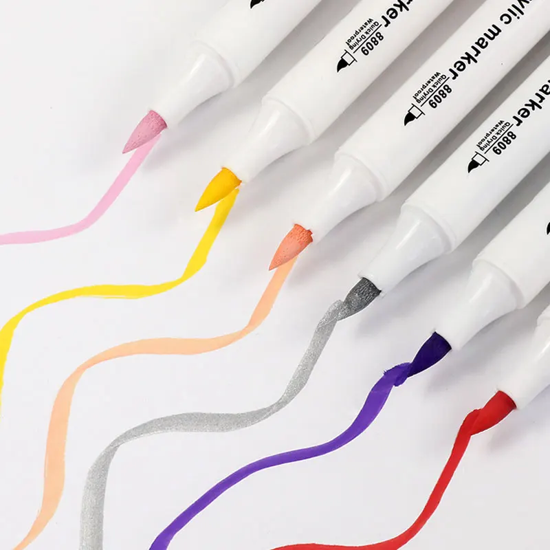 Marcadores Magicos Acrilicos Rotuladores Marcadores De Colores Arte Punta Pincel Doble Punta Paint Set Acrylic Marker