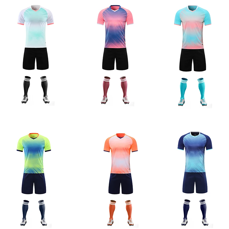2023 лучшее качество новый дизайн футбольные комплекты дышащая сетчатая Спортивная одежда для мужчин Футбольная майка с логотипом команды