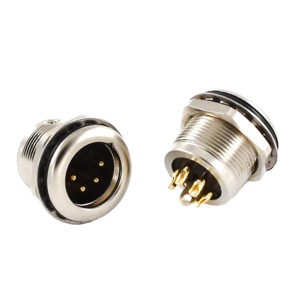 XLR 3pin 4 pin 5pin 7pin Штекерная панель с гайкой