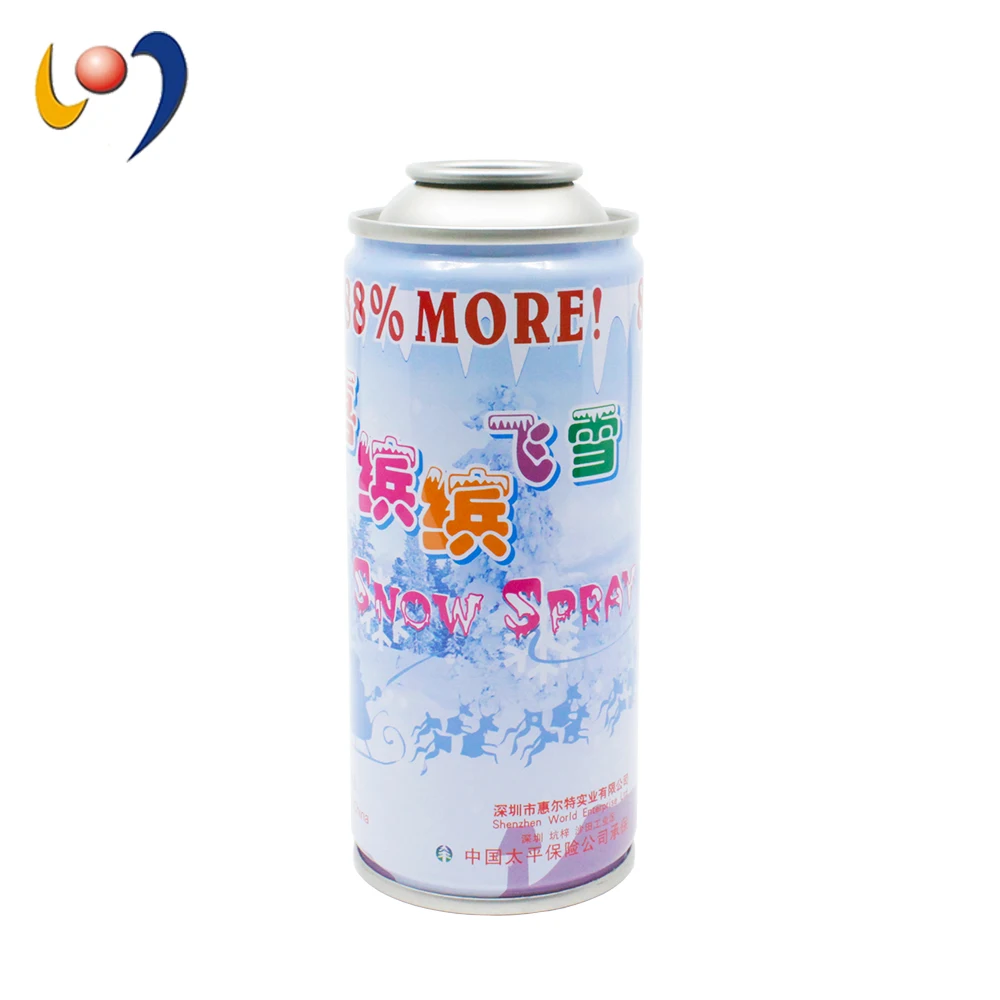 Nice quality and price empty tinplate aerosol can for party string and snow spray