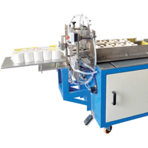 Cheap Semi Autoamtic Roll Toilet Paper Packing Machine,Small Toilet paper  packing machine
