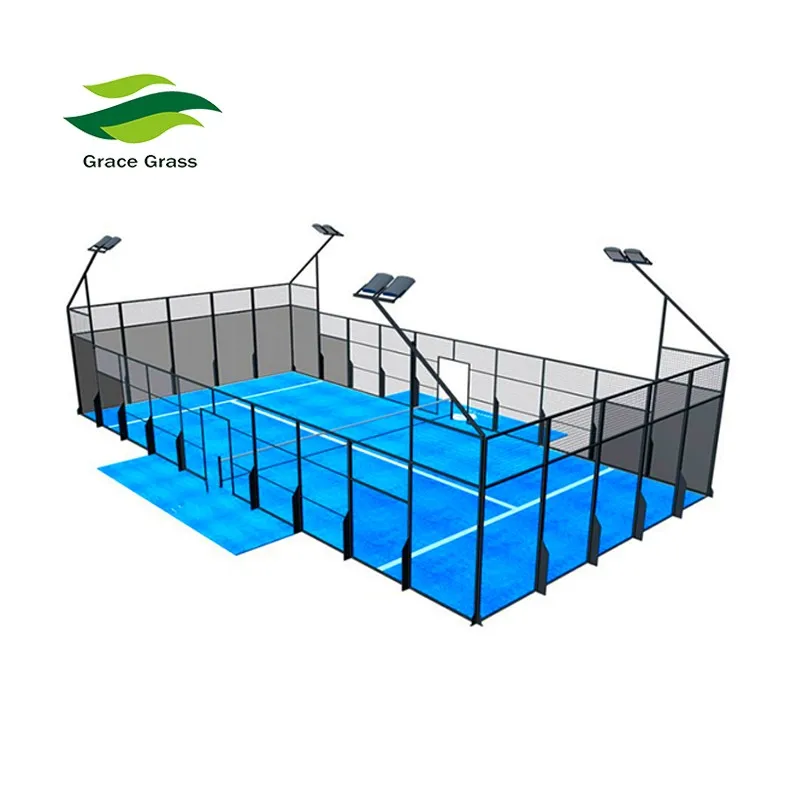 Hot-Sale Sports Grass Blue Tennis Court Artificial Grass For Padel Court, Plastic Grass Turf Artificial Turf/