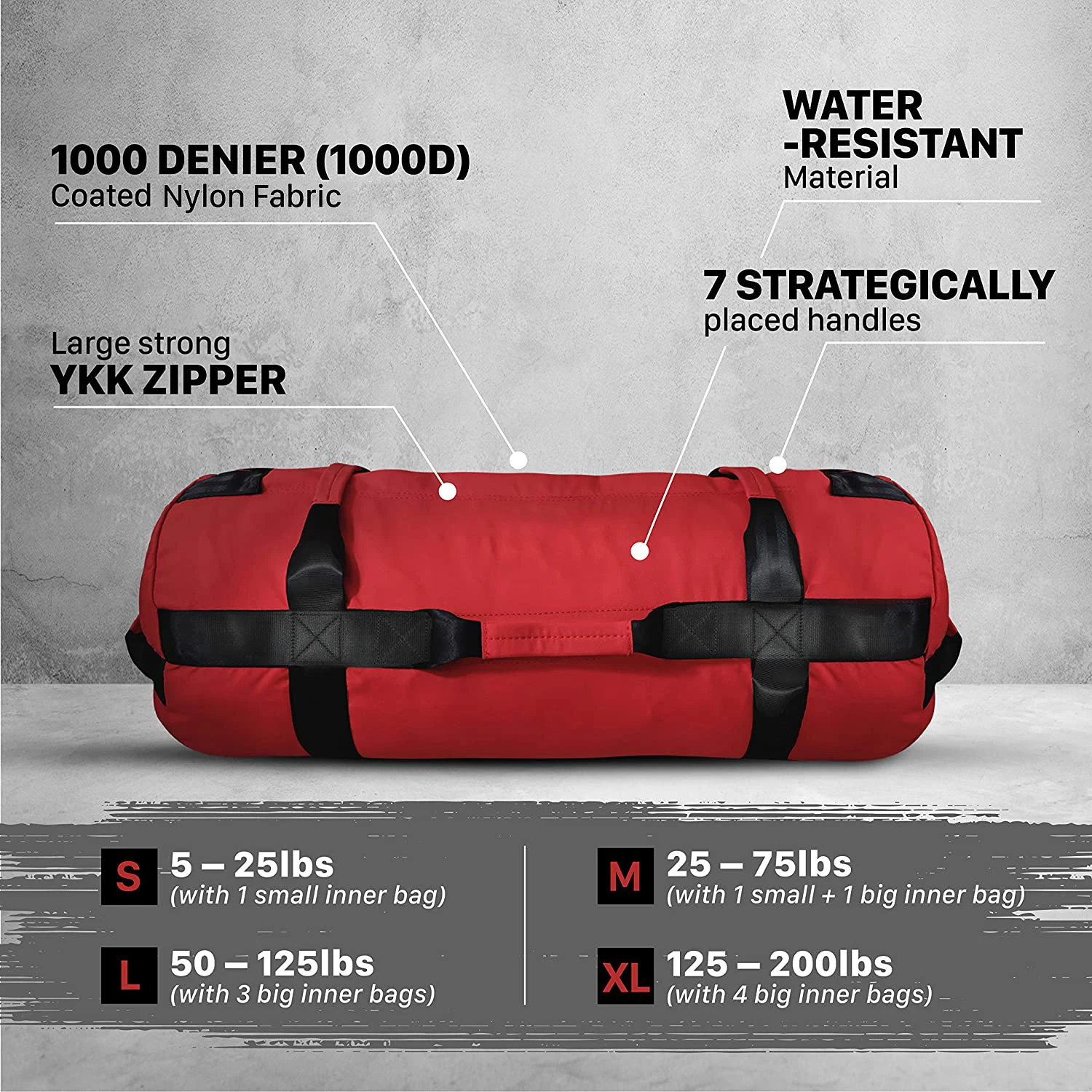  Многофункциональные прочные нейлоновые лямки для йоги 1000D упражнения упражнений OEM сумка песка занятий фитнесом Утяжеленные