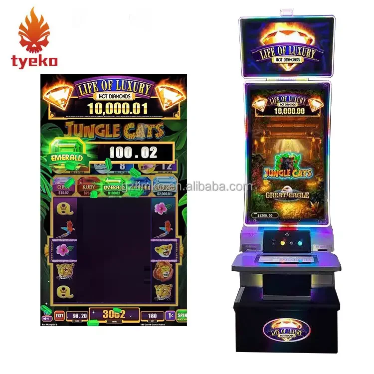 Hot skill game  43 or 32 inch LCD Online Cabinet Game Fire Link Board Video Reel game Machines