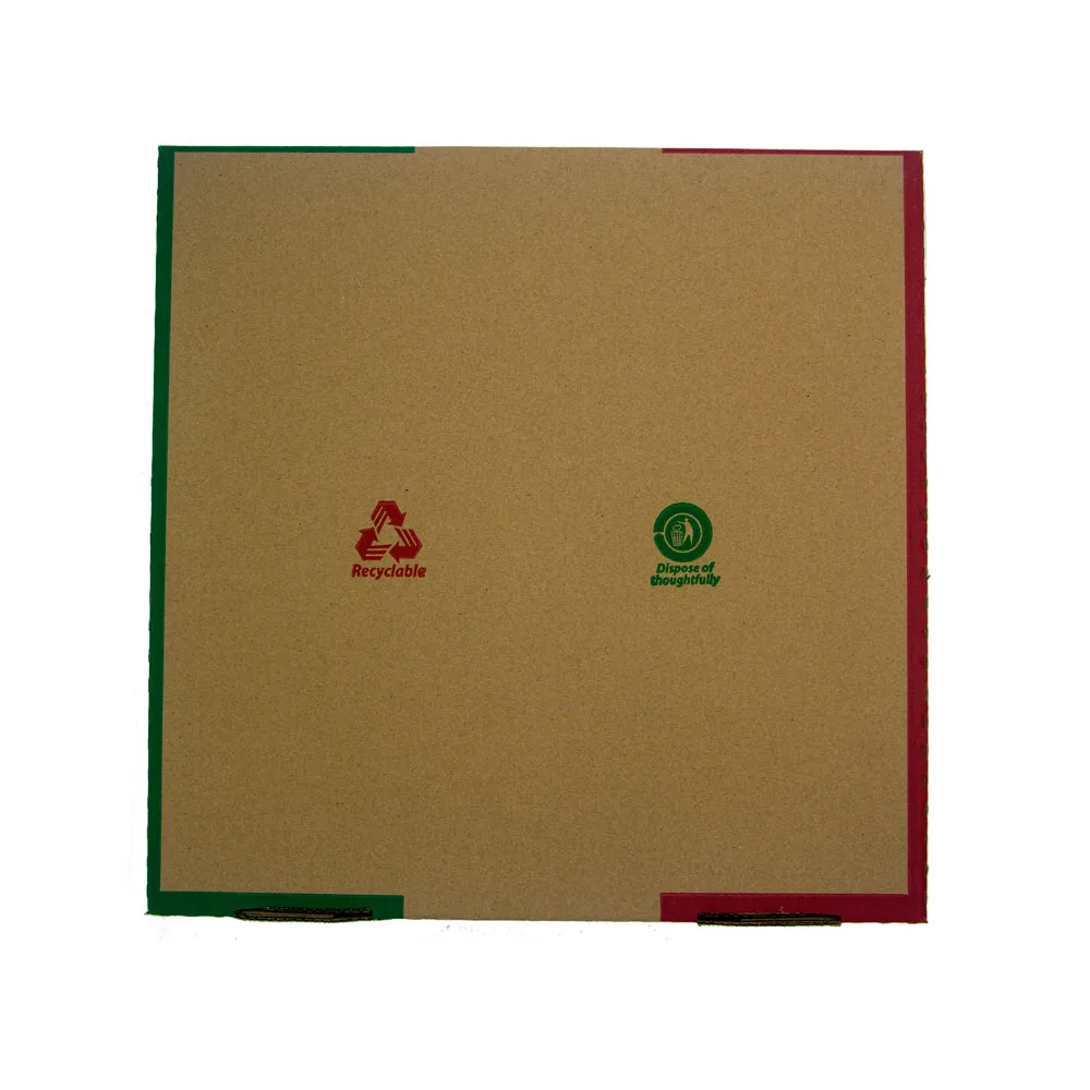 Eco friendly 9/11/13/15 inch take away pizza packaging box B flute Corrugated Pizza Boxes with logo