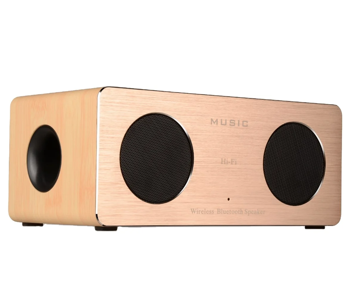 Manufacturers Portable Retro Wooden Wireless Speakers Bluetooths Sound Box With Bass