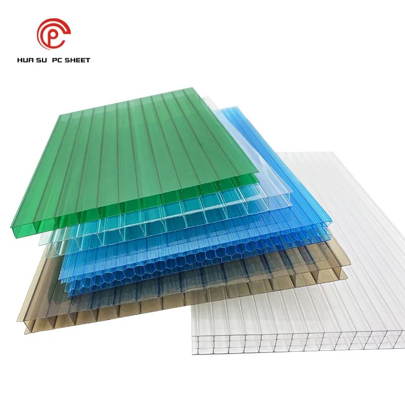 Factory Cheap Price Uv Coating X-structure 25 Mm Hollow Polycarbonate Sheet For Curtain Wall