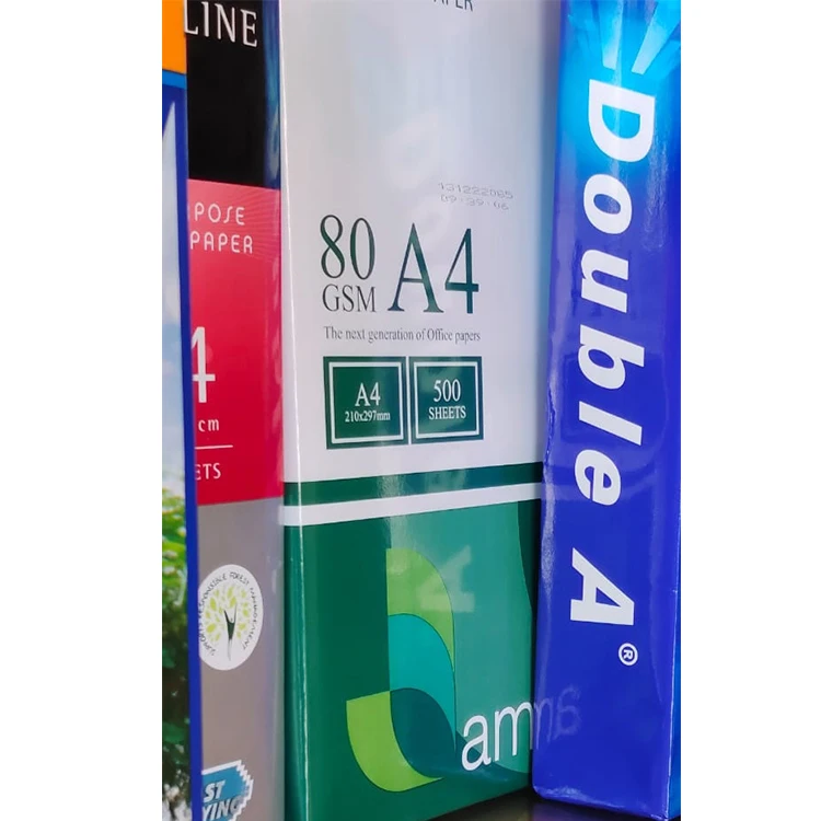 Cheap price Double White Printer Office Copy Paper White 80 GSM A4 Copy Paper Double A A4 Bond Paper 500 sheets