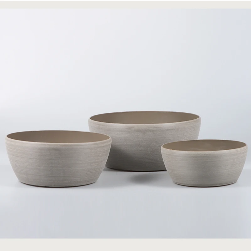 Wholesale Rustic Brushed Plastic Succulent Flower Pots Artificial Flowers Green Plants  Desktop Planter