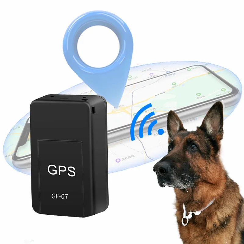 Оптовая продажа популярный мини-трекер для собак SIM GF07 Gps дешевый умный микрочип с собакой gps дальнее расстояние