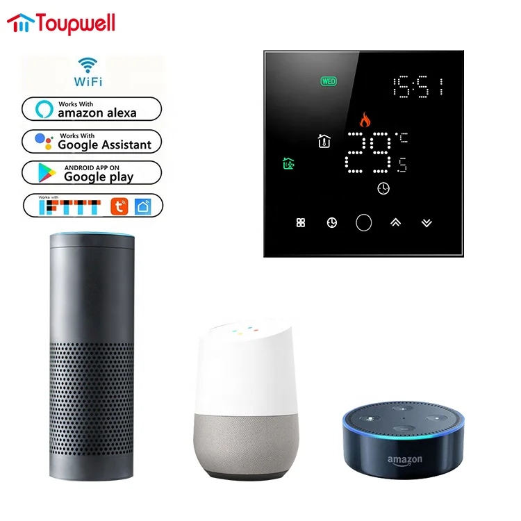 NEW LED colorful touch wifi air conditioner thermostat for fan coil unit