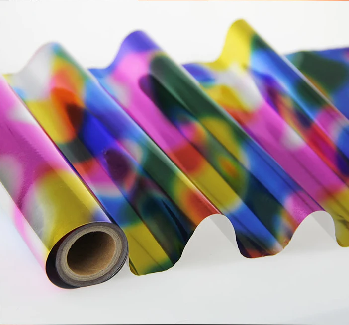 3011 # разноцветный термоштамповочный фольгированный текстиль, кожа, полиуретан и ткань