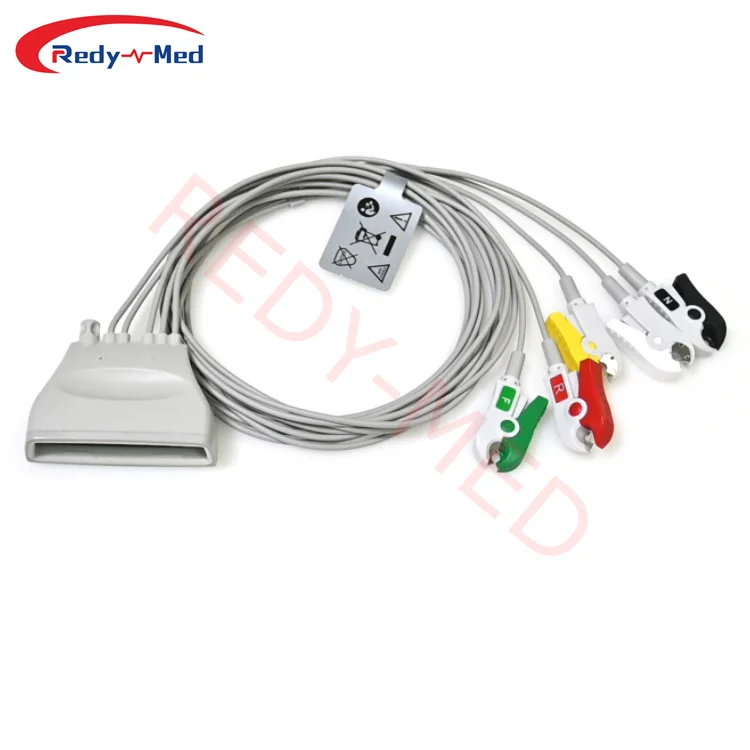 Compatible With Philips Set of 5 ECG Leadwires for MX40 Telemetry Cable Unit,989803171851