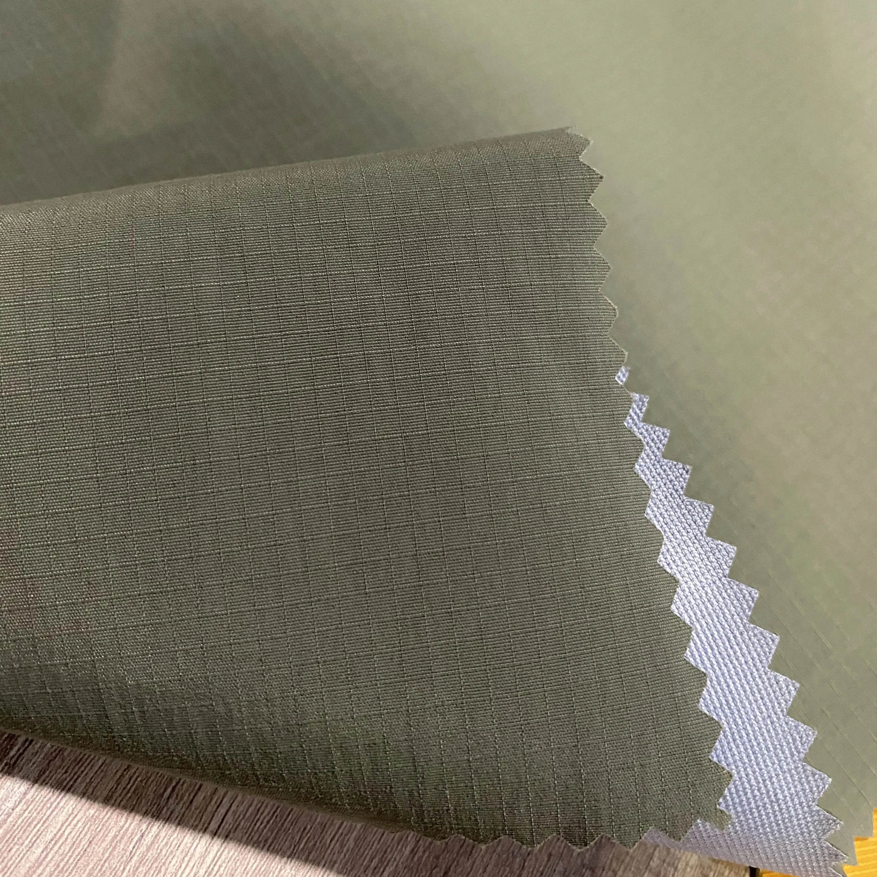 laminated with PTFE film ripstop nylon taslon fabric