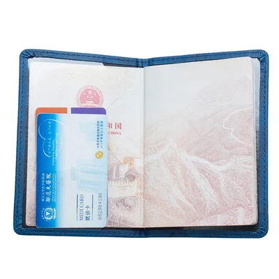 Wholesale custom logo USA embossed High-end   leather travel  passport cover