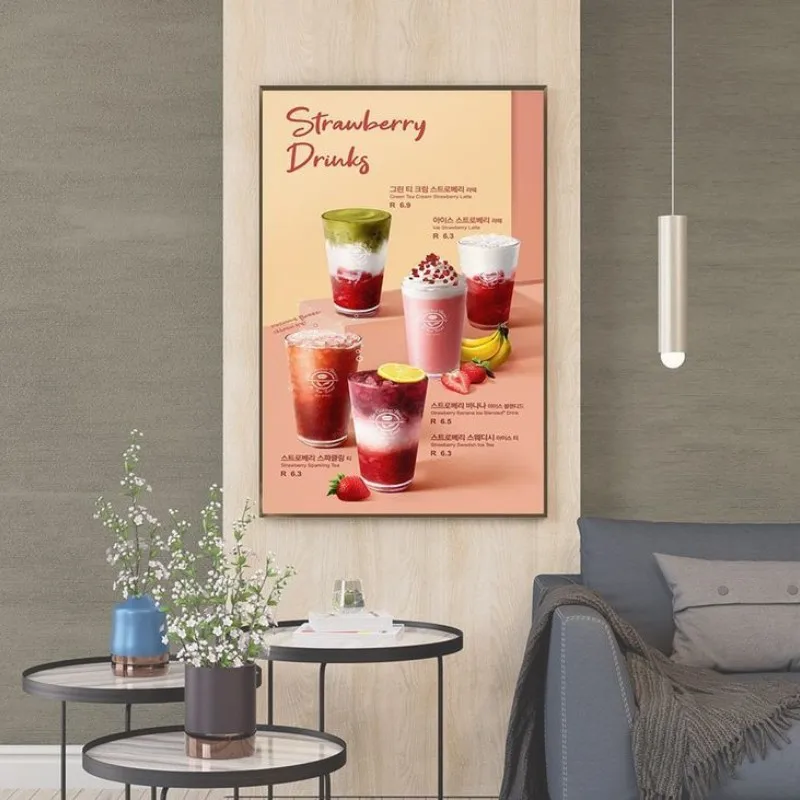 Factory Outlet LED Aluminum Light Box Wall-Mounted Replaceable Pull-Out Ultra-Thin Luminous Advertising Poster Frame